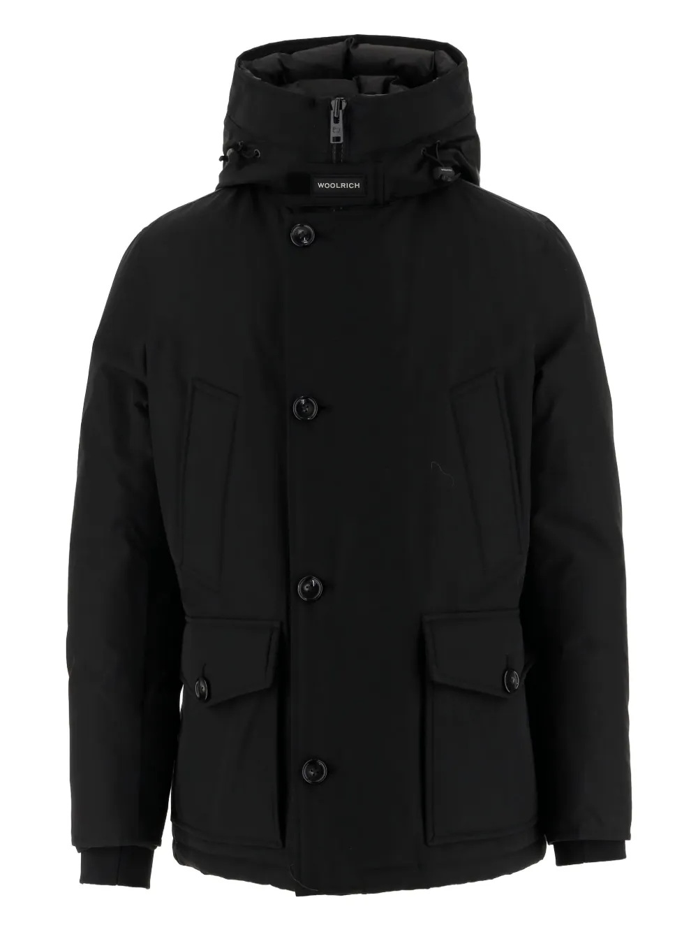 

Куртка-пуховик на пуговицах WOOLRICH, черный