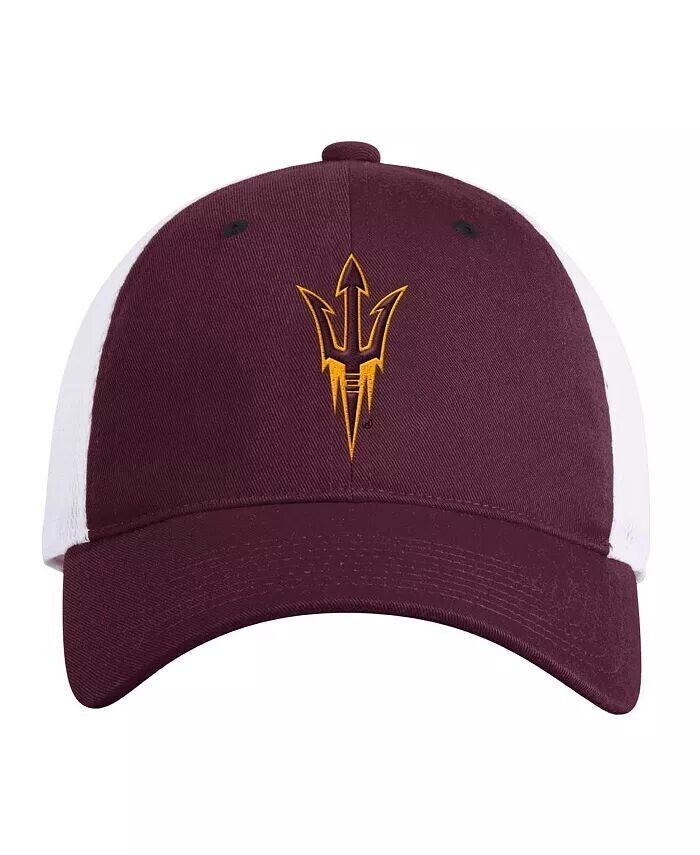 

Мужская темно-бордовая регулируемая шляпа-талисман штата Аризона Sun Devils с напуском Trucker Adidas, красный