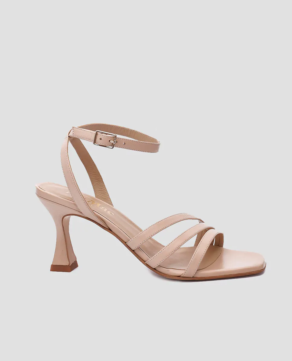 

Женские босоножки на каблуке из розовой кожи Mr. Mac Shoes, розовый