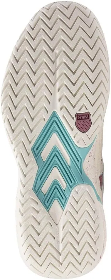 Кроссовки для тенниса K-Swiss, White Lilas Pastel Turquoise — фото 2