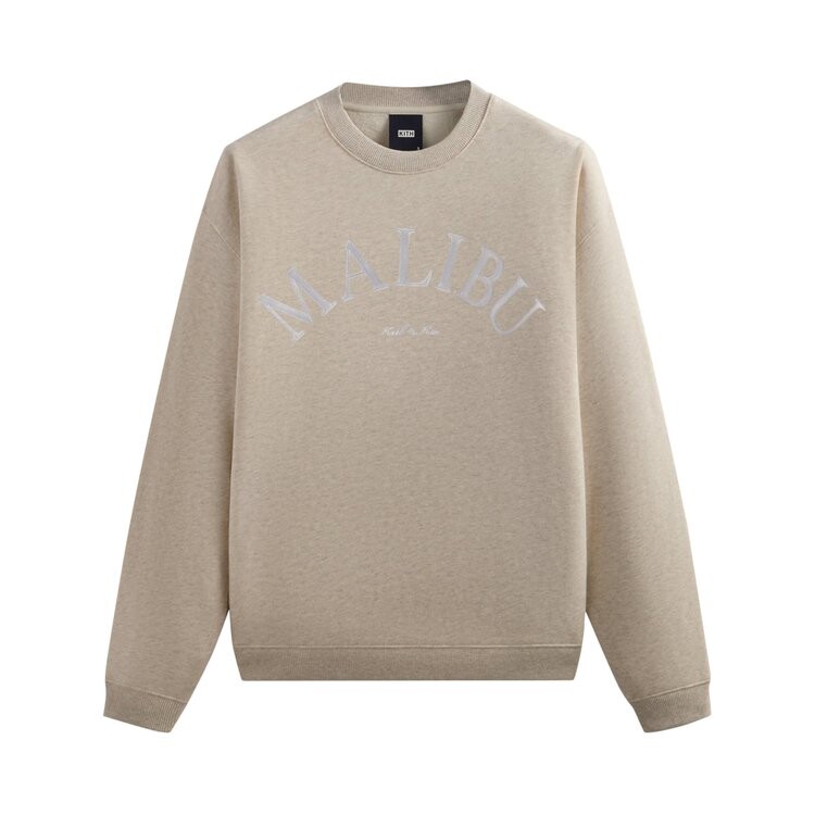 

Толстовка Kith Malibu Souvenir Crewneck, цвет Heather Oatmeal