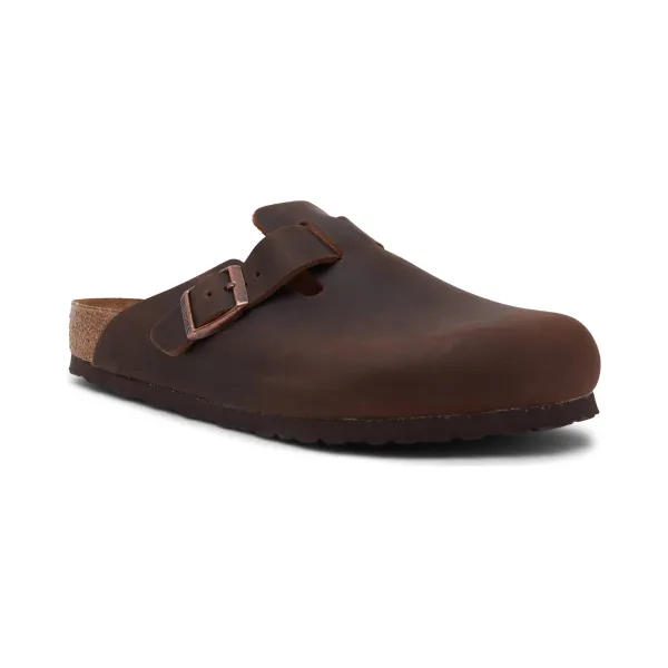 

Кожаные тапочки Boston leoi habana Birkenstock, коричневый