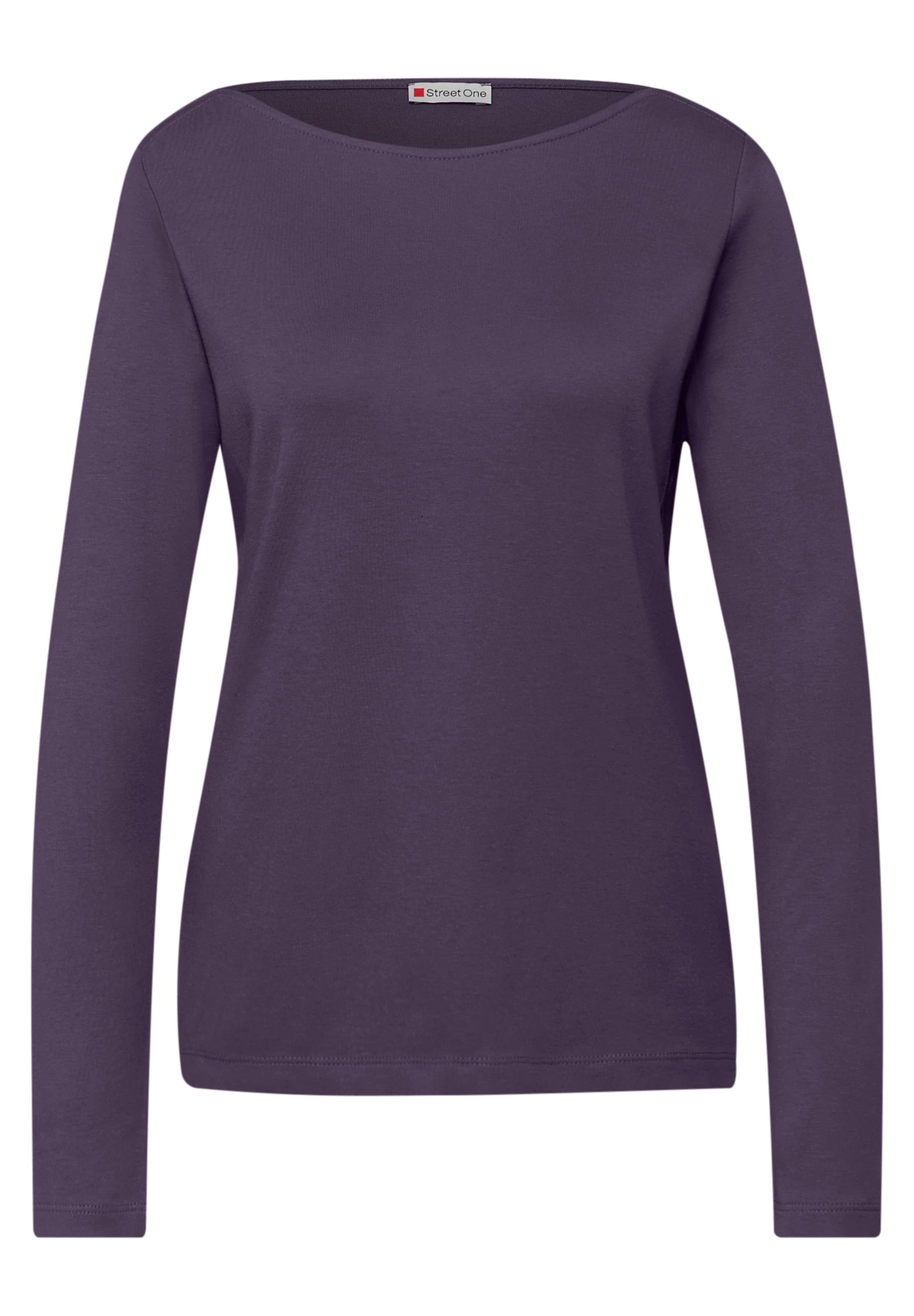 

STREET ONE Лонгслив в темно-фиолетовом цвете