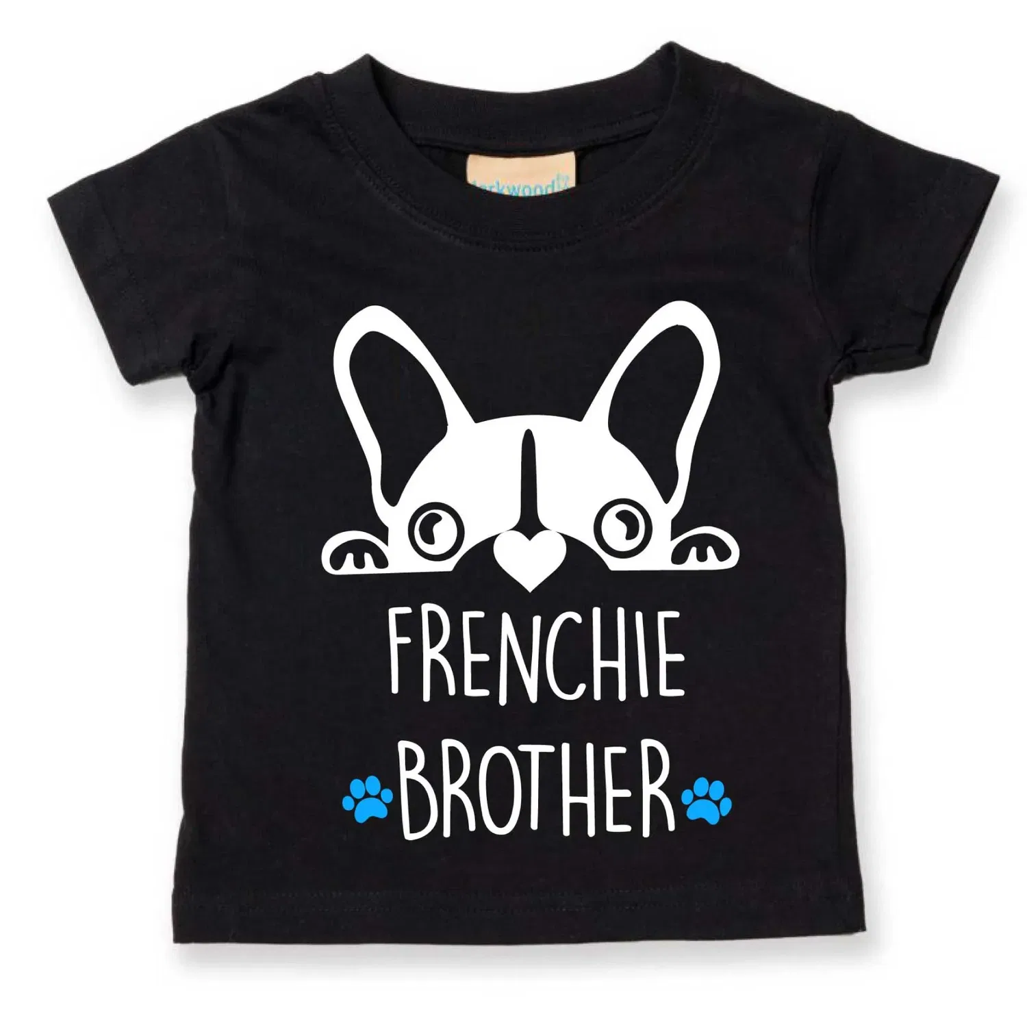 Детская футболка Frenchie Brother, 60 Second Makeover, черный — фото 2