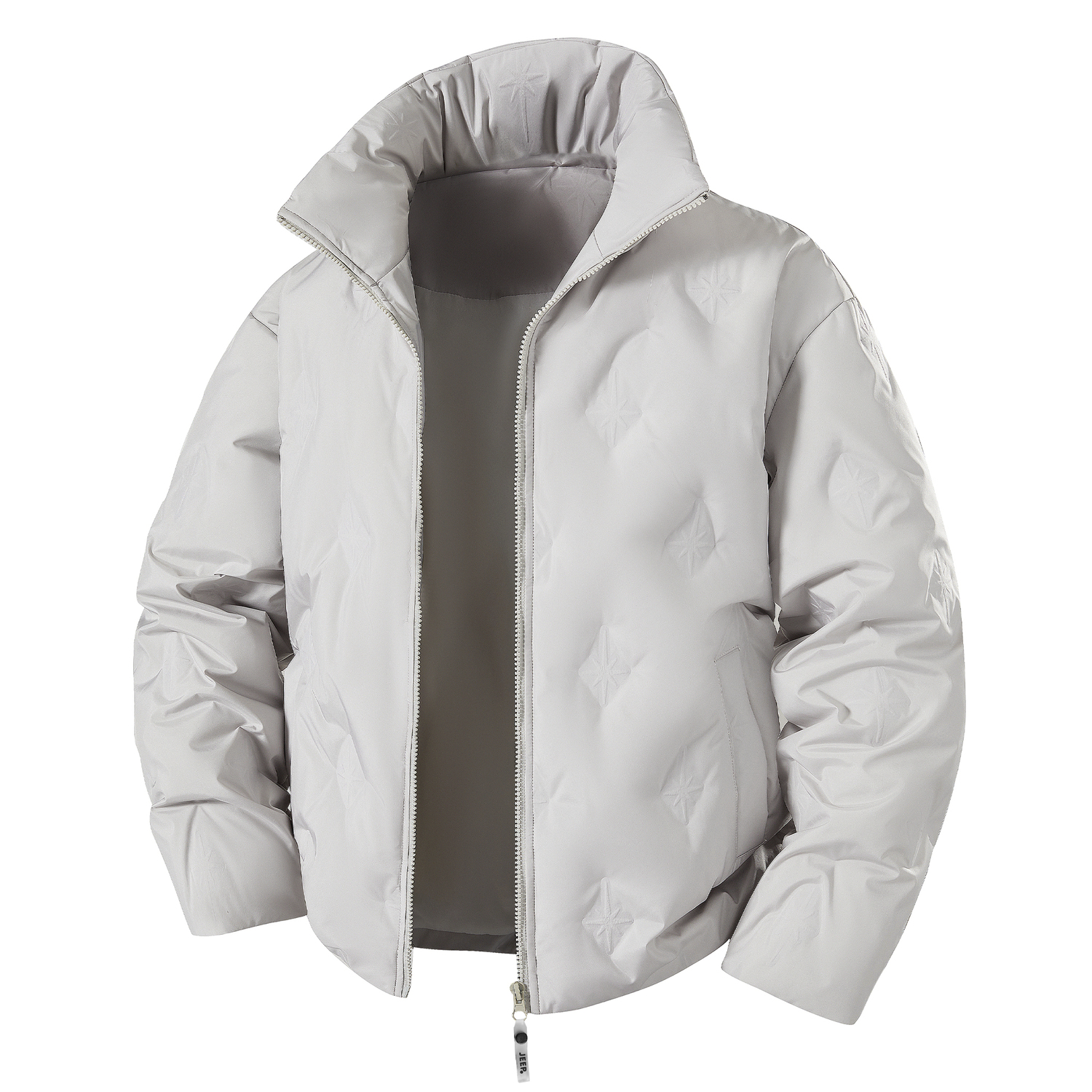 

Пуховик Unisex Stand Collar Thickened Others Jeep, серый