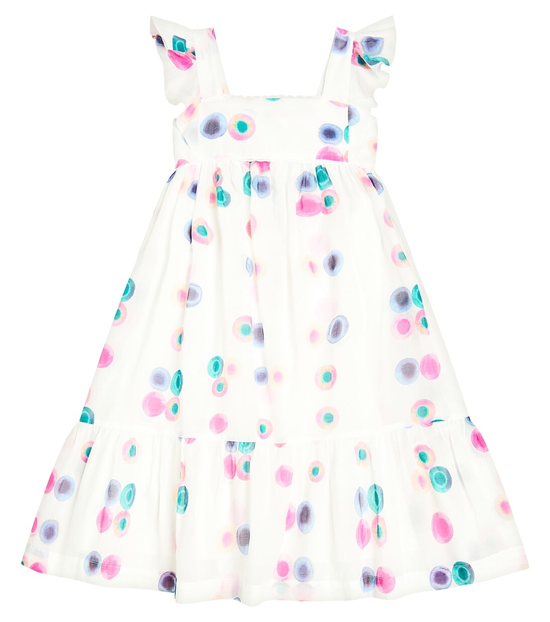 

Хлопковое платье Chloé, мультиколор