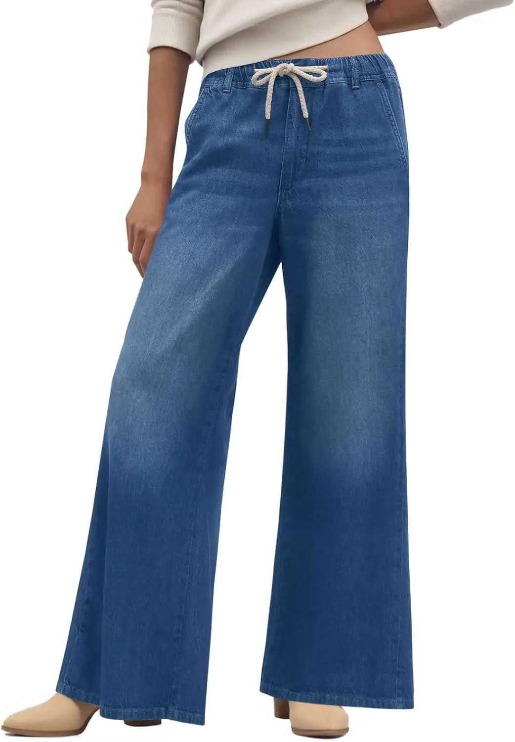 

Cicy Bell женские джинсы с широкими штанинами и высокой талией