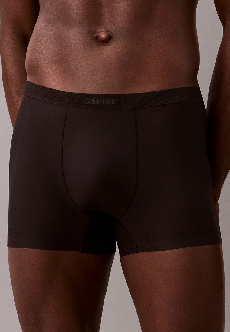 Трусы, микрофибра сетка, Calvin Klein, черный — фото 3