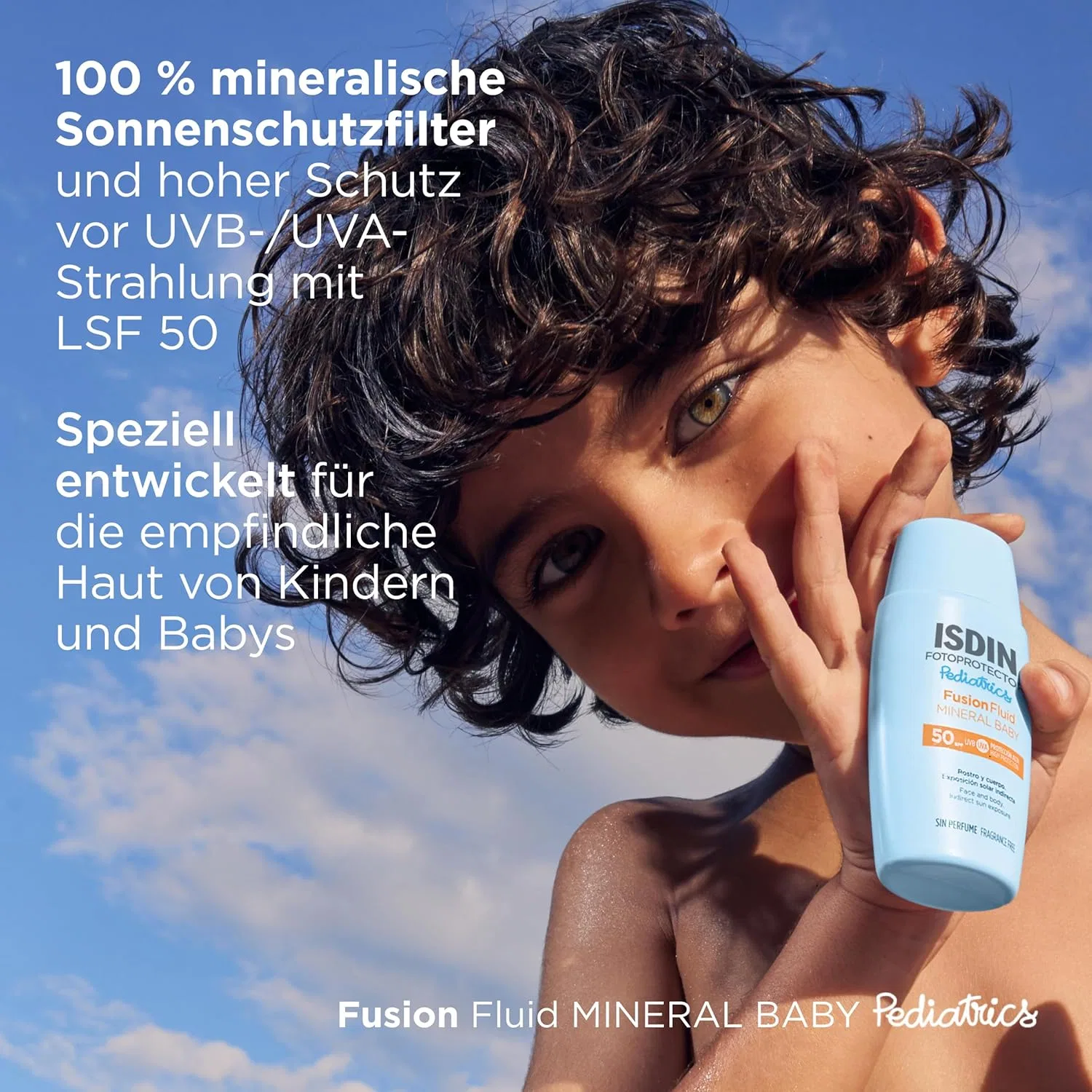 Детский минеральный солнцезащитный крем для лица SPF 50 ISDIN Fotoprotector Mineral Baby Pediatrics Isdin — фото 4