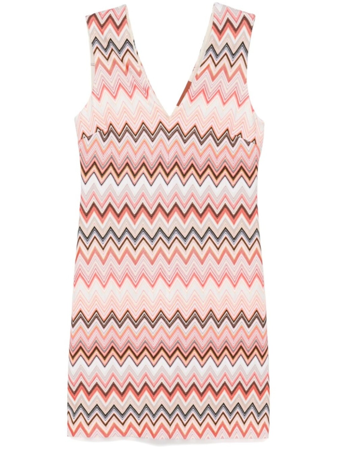 

Missoni платье мини с узором зигзаг, оранжевый