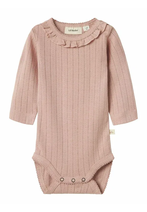 Длинный боди Lil' Atelier, туманно-розовый