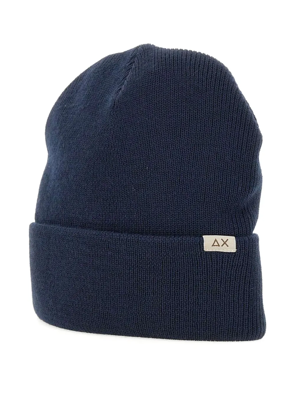 

Вязаная шапка в рубчик Sun67, синий