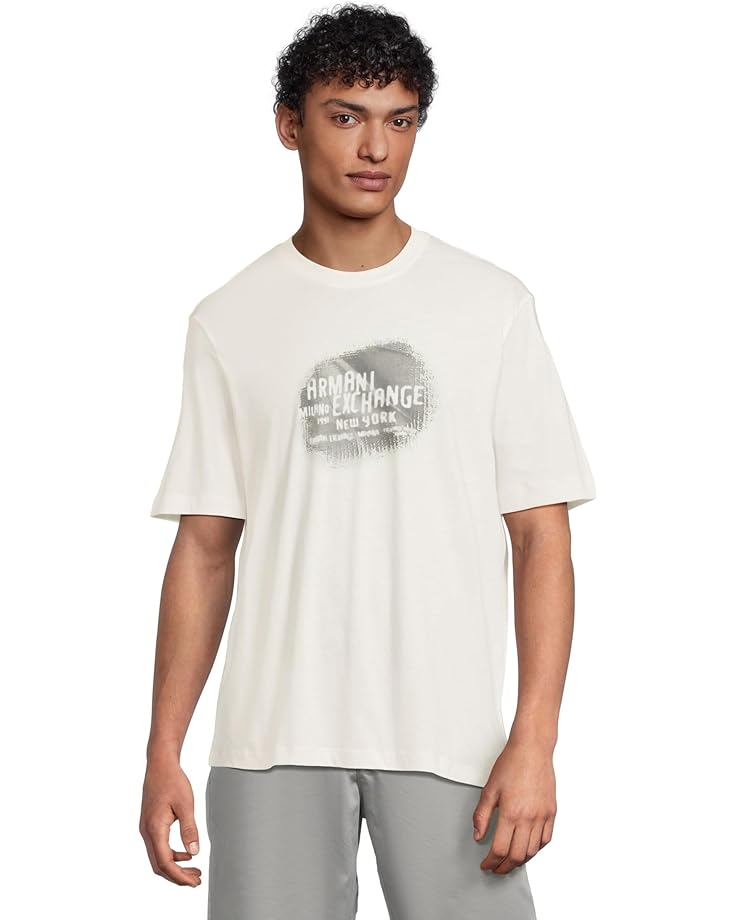 

Футболка Armani Exchange Front Graphic Tee, цвет Off White