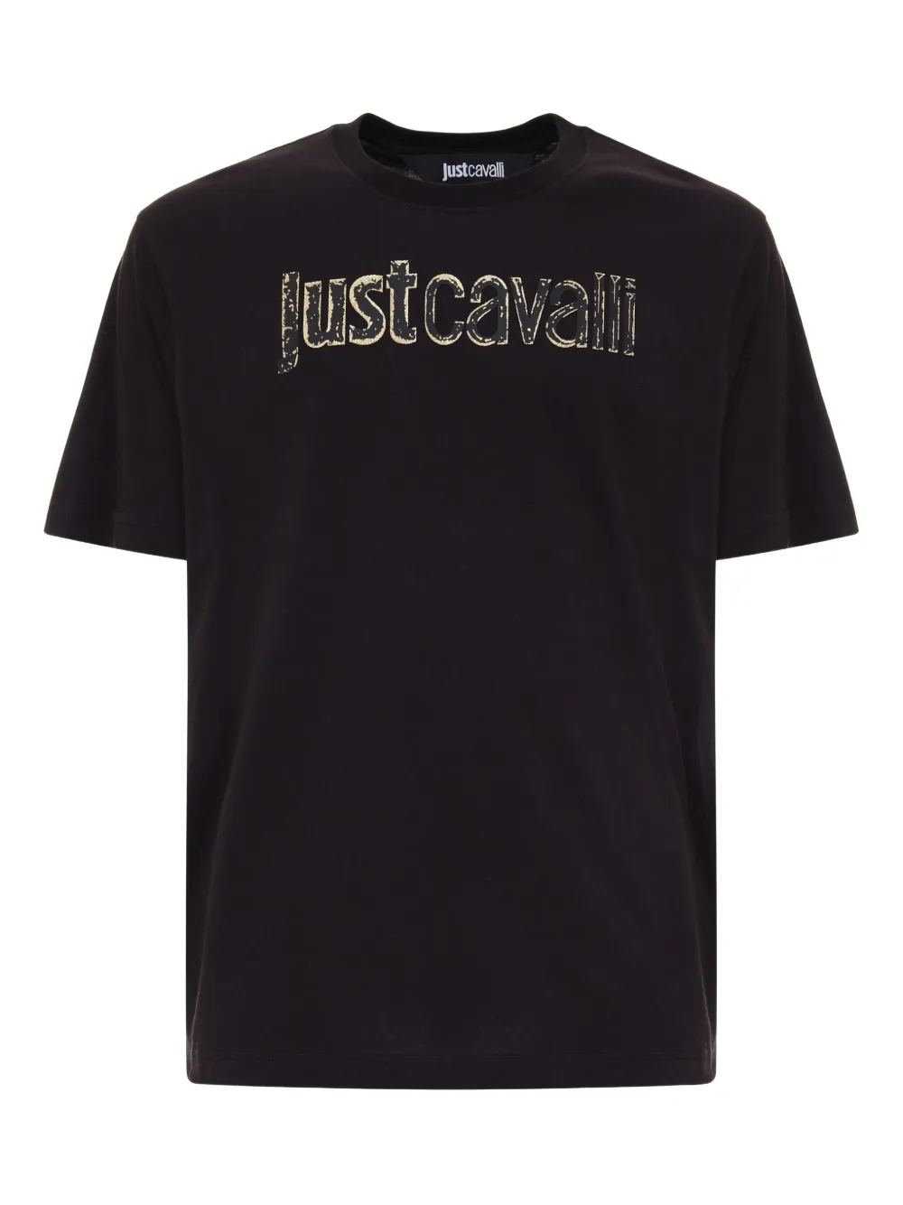 

Футболка с декорированным логотипом Just Cavalli, черный