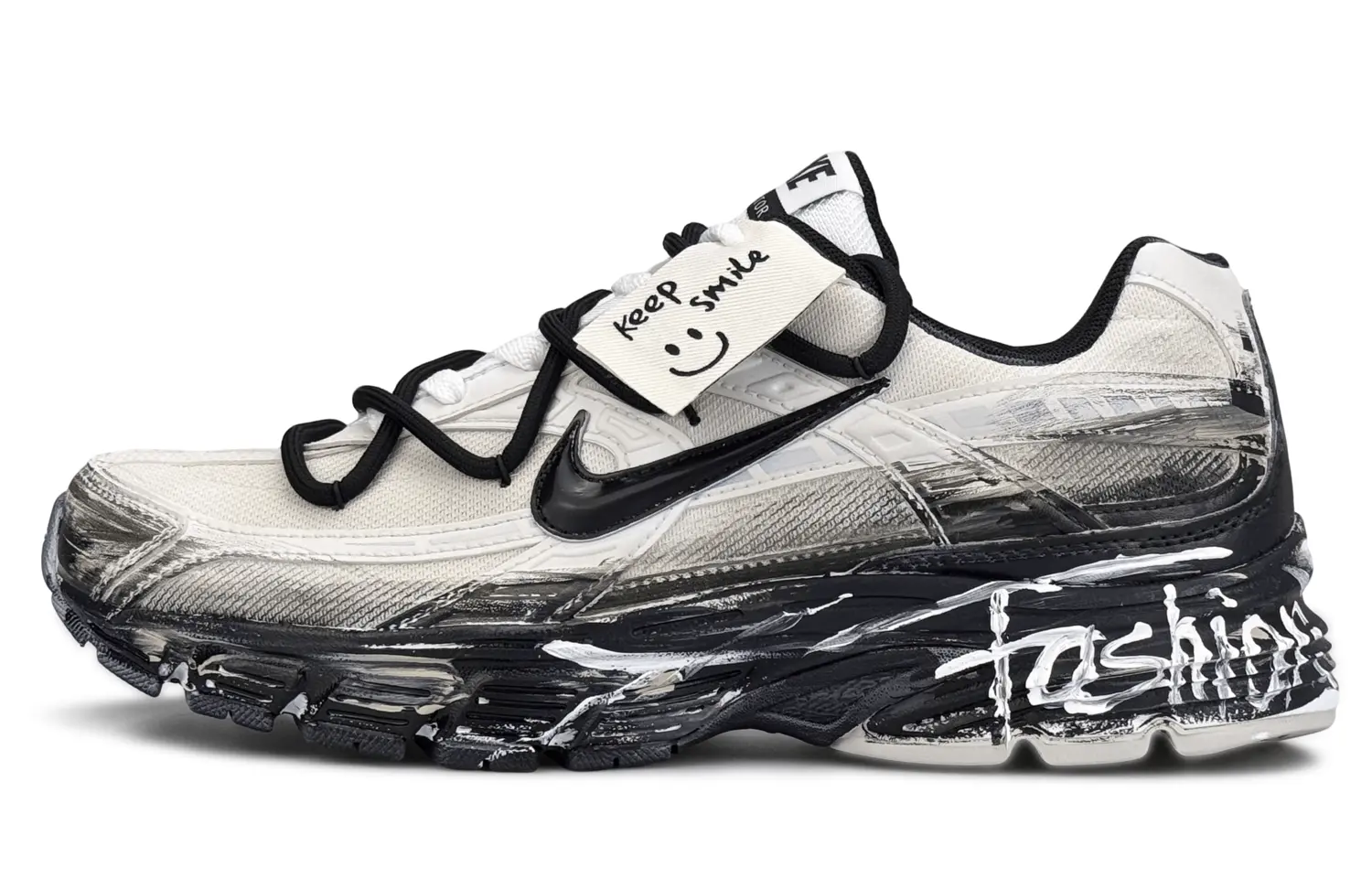 

Nike Кроссовки Initiator с амортизацией, дышащие, поддерживающие, низкие, мужские, цвет черный, белый, серый