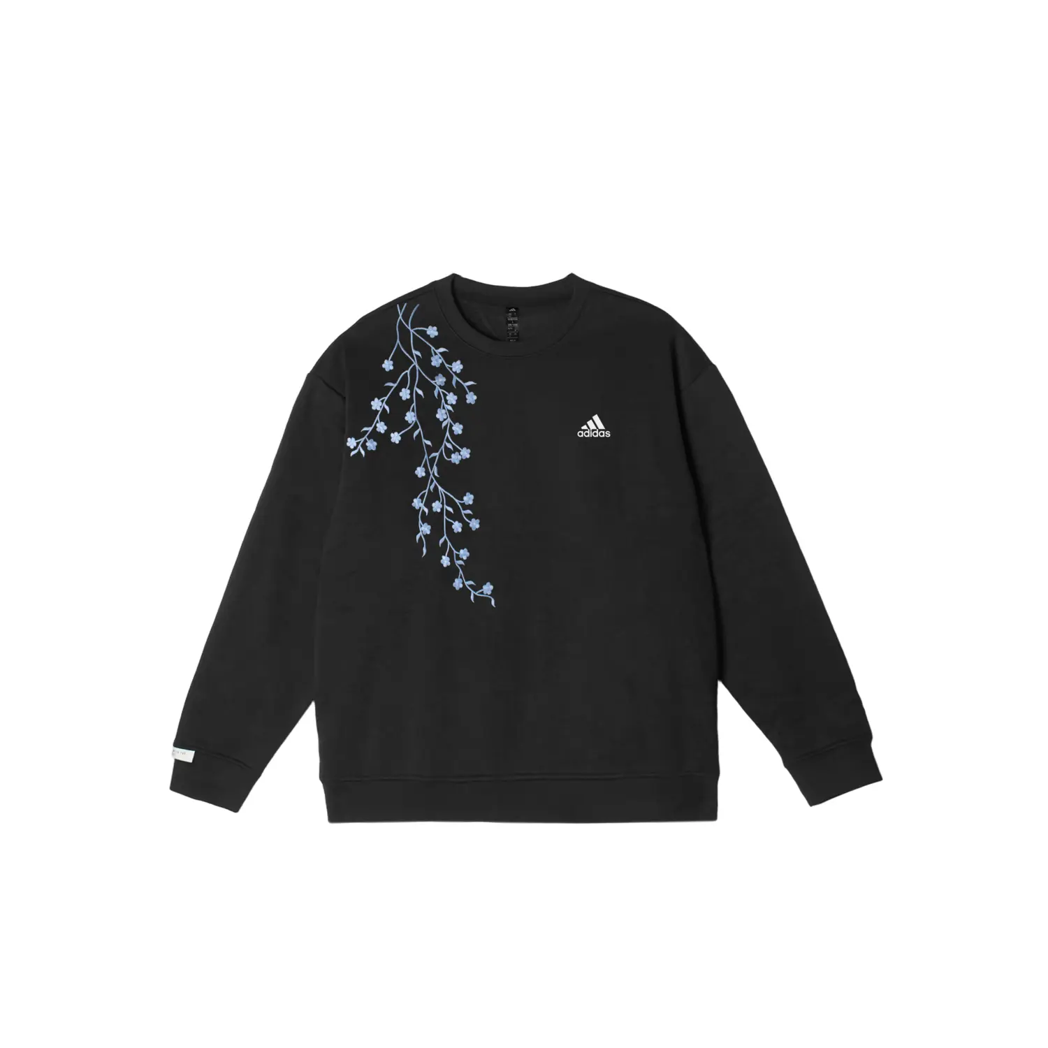 

Adidas Толстовки LABEL унисекс, черные, с круглым вырезом, средней толщины