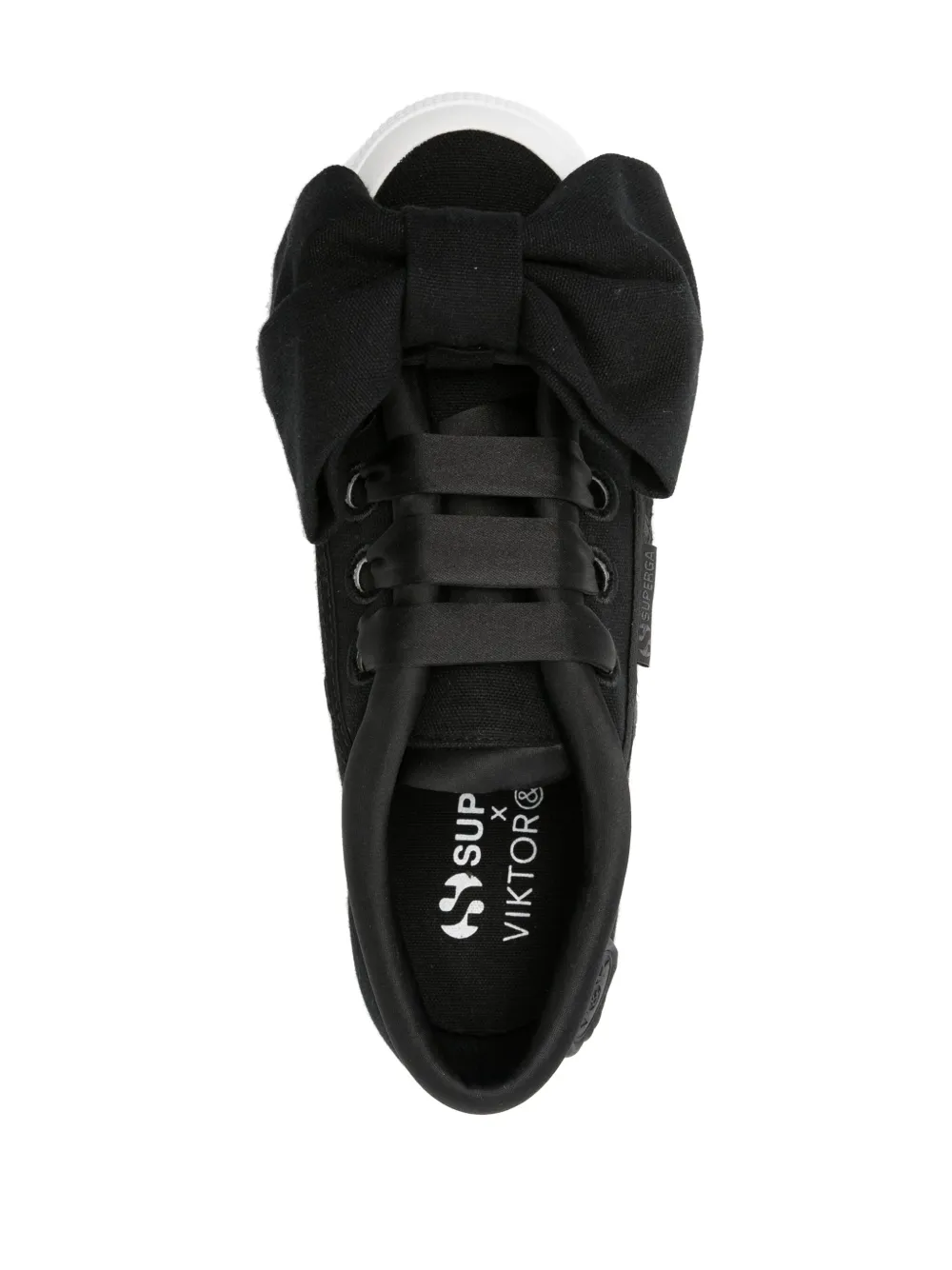 Кеды с бантом из коллаборации с Superga Viktor & Rolf, черный — фото 4