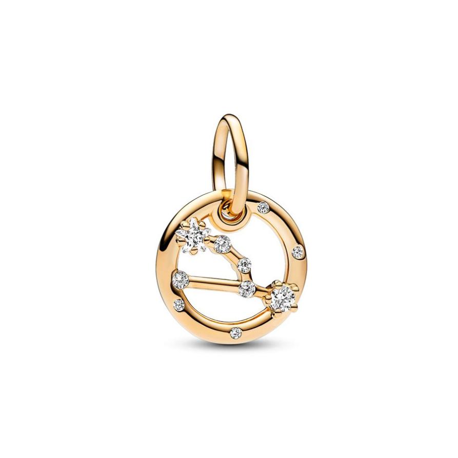 

Набор Pandora Taurus Zodiac Dangle Charm Studded Bracelet Set, золото