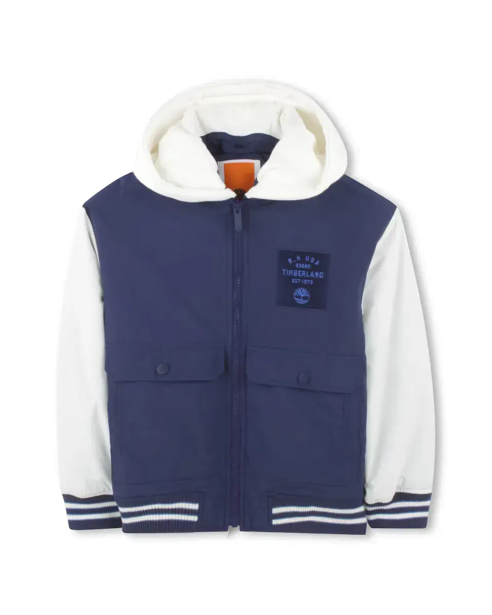 

Синяя мальчишеская куртка с длинными рукавами Timberland, тёмно-синий