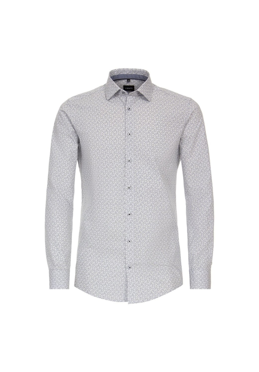 

Мужская деловая рубашка с принтом современного кроя Venti, цвет Mittelblau