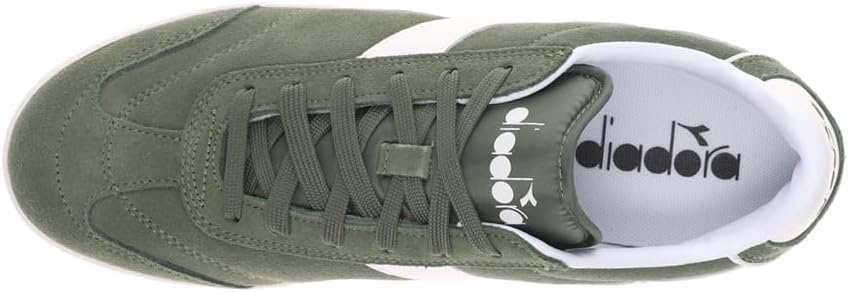Мужские кроссовки Diadora Kick на шнуровке для повседневной носки - зеленые — фото 4