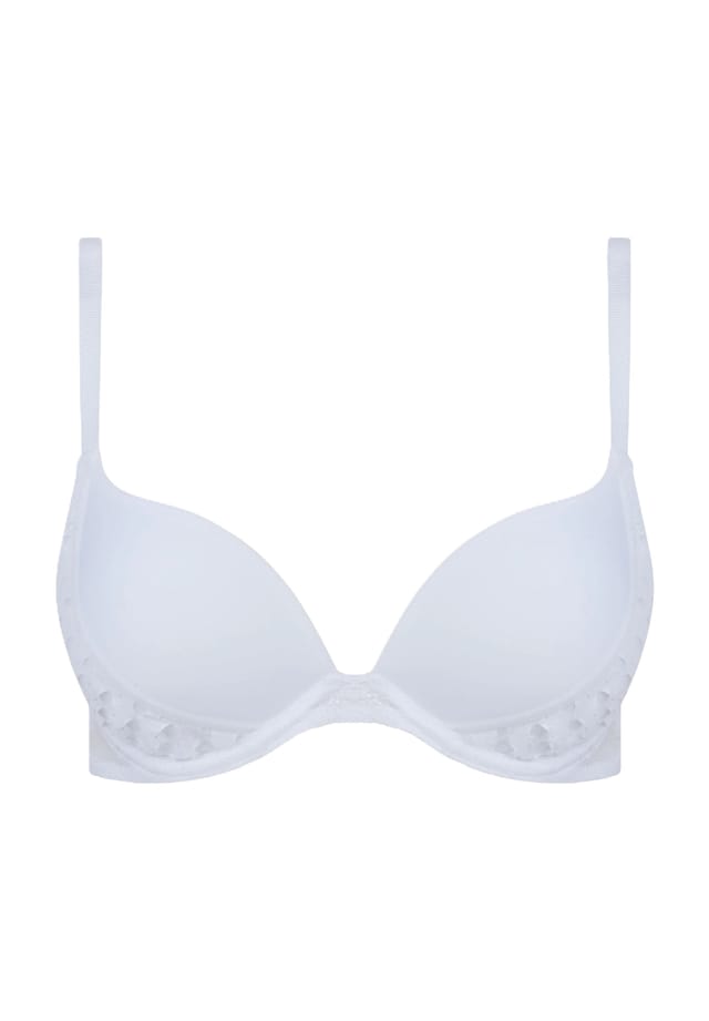 

Бюстгальтер Poison push-up на косточках с кружевными деталями Chantelle, белый