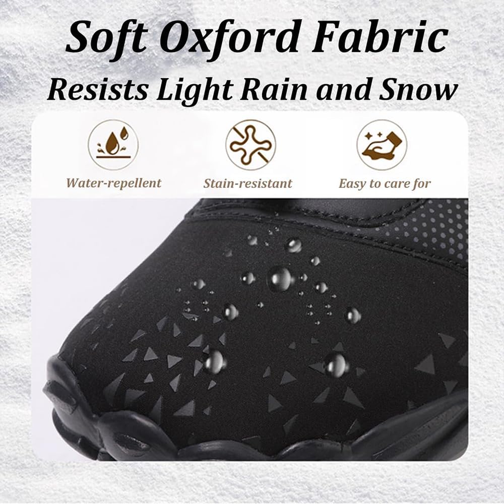 Зимние походные босоножки для женщин и мужчин, водонепроницаемые походные туфли с широким носком, минималистичные теплые ботинки на снег с нулевым каблуком, обувь на каждый день Zureto, розовый — фото 3