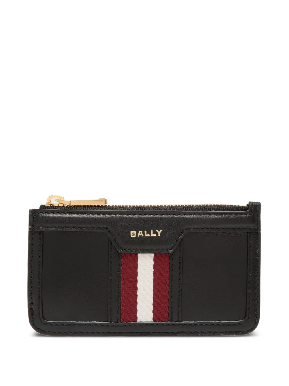 

Кардхолдер на молнии с лентой Bally, черный