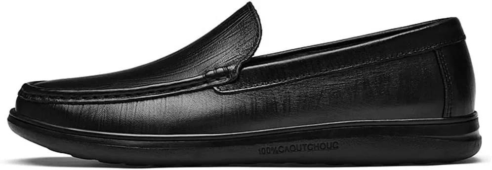 Лоферы кожаные Mens Venetian Loafers, черный SayfuR — фото 4
