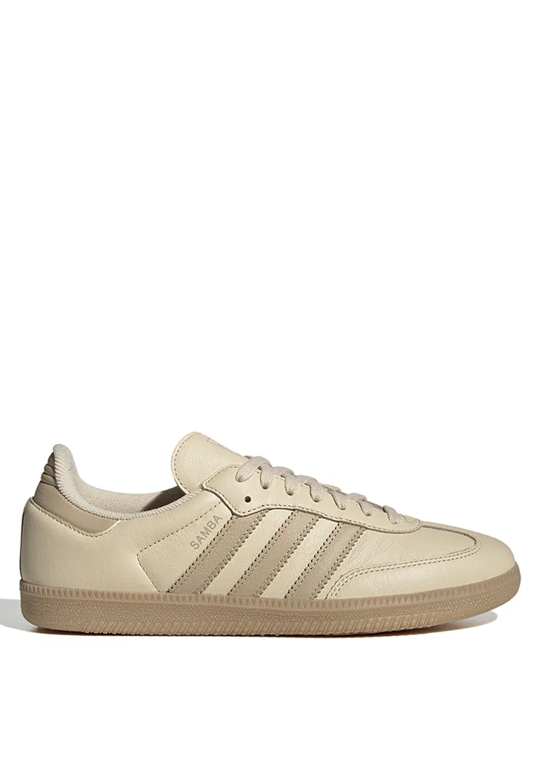 Кроссовки, низкие, Samba OG, Adidas, песочный/бежевый