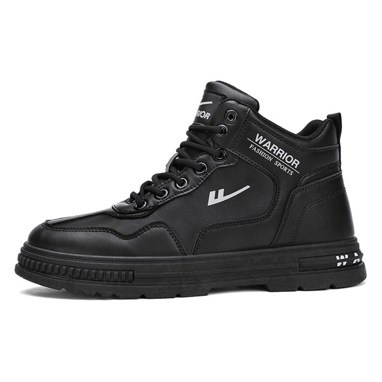 

Кроссовки WARRIOR Skateboarding Shoes Men High-top Black, черный