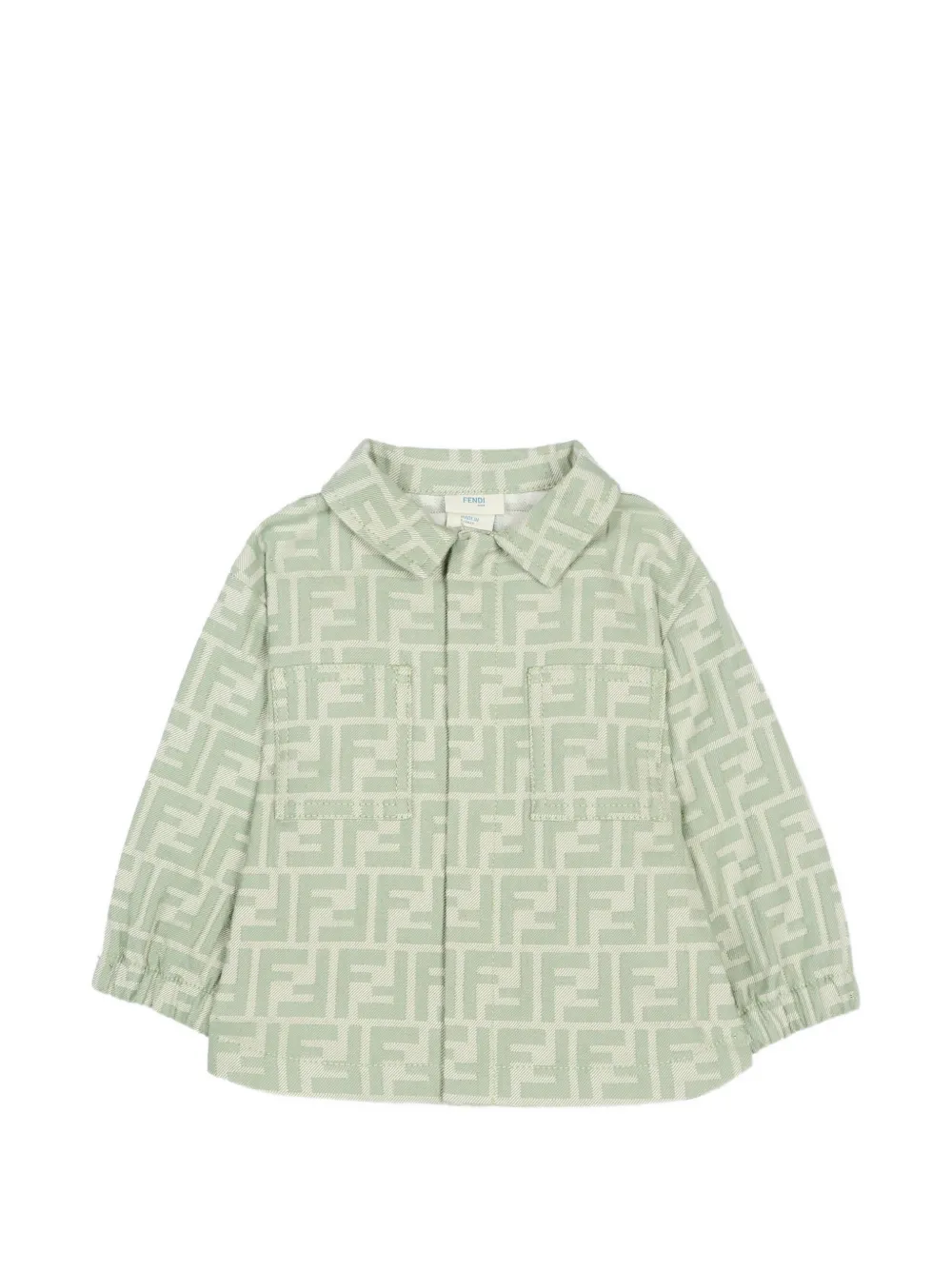 

Куртка с узором FF Fendi Kids, зеленый