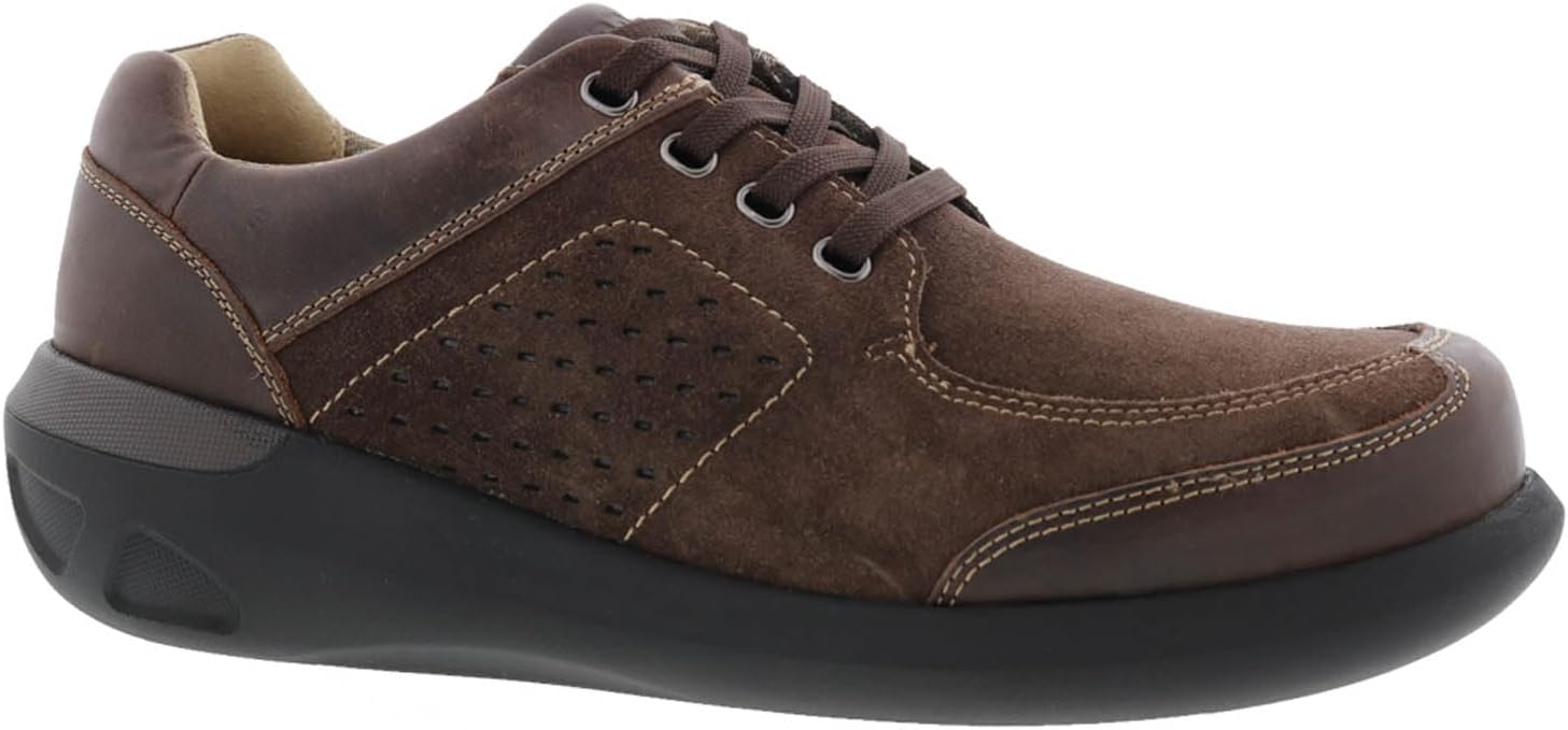 

Мужские кроссовки Drew Miles Therapeutic Comfort на шнуровке для комфортной повседневной носки, темно-коричневый