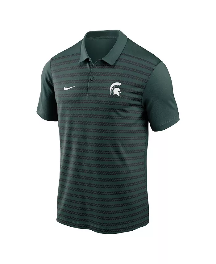 Мужская зеленая поло Michigan State Spartans 2024 Early Season Coaches Sideline Performance Polo Nike — фото 3