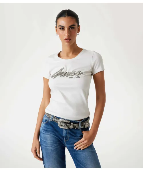 

Футболка Slim fit Guess Jeans, белый