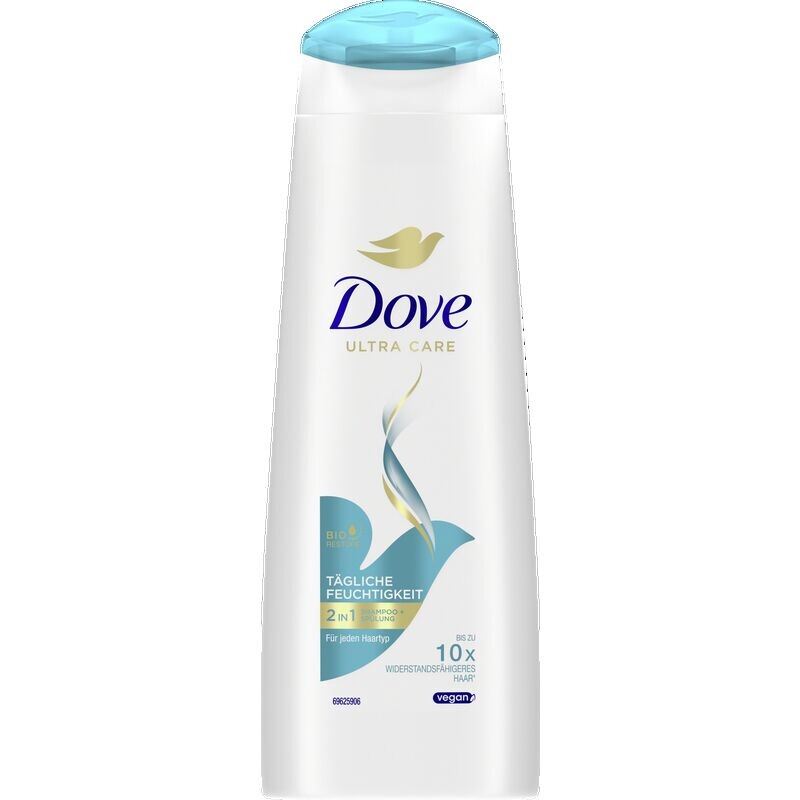 

Шампунь и кондиционер 2 в 1 Ежедневное увлажнение Dove, 250 ml