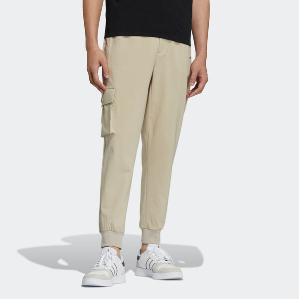 Спортивные штаны adidas neo M Ssjan Carg Tp Casual Sports Bundle Feet Woven Long Pants Khaki, хаки — фото 4