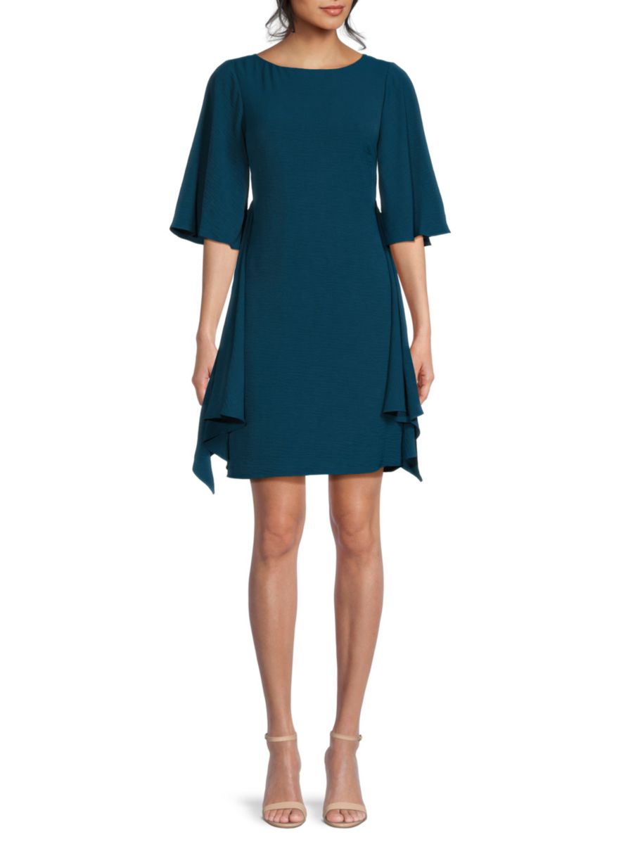 

Мини-платье с рукавами-крылышками Vince Camuto, цвет Turquoise