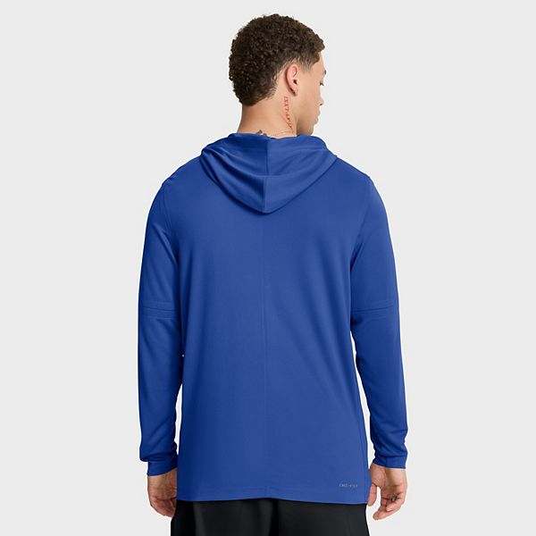 Мужская толстовка с длинным рукавом royal kentucky wildcats 2025 sideline dri-fit Nike — фото 3