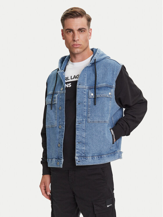 

Джинсовая куртка regular fit A3M14007 Karl Lagerfeld Jeans, синий