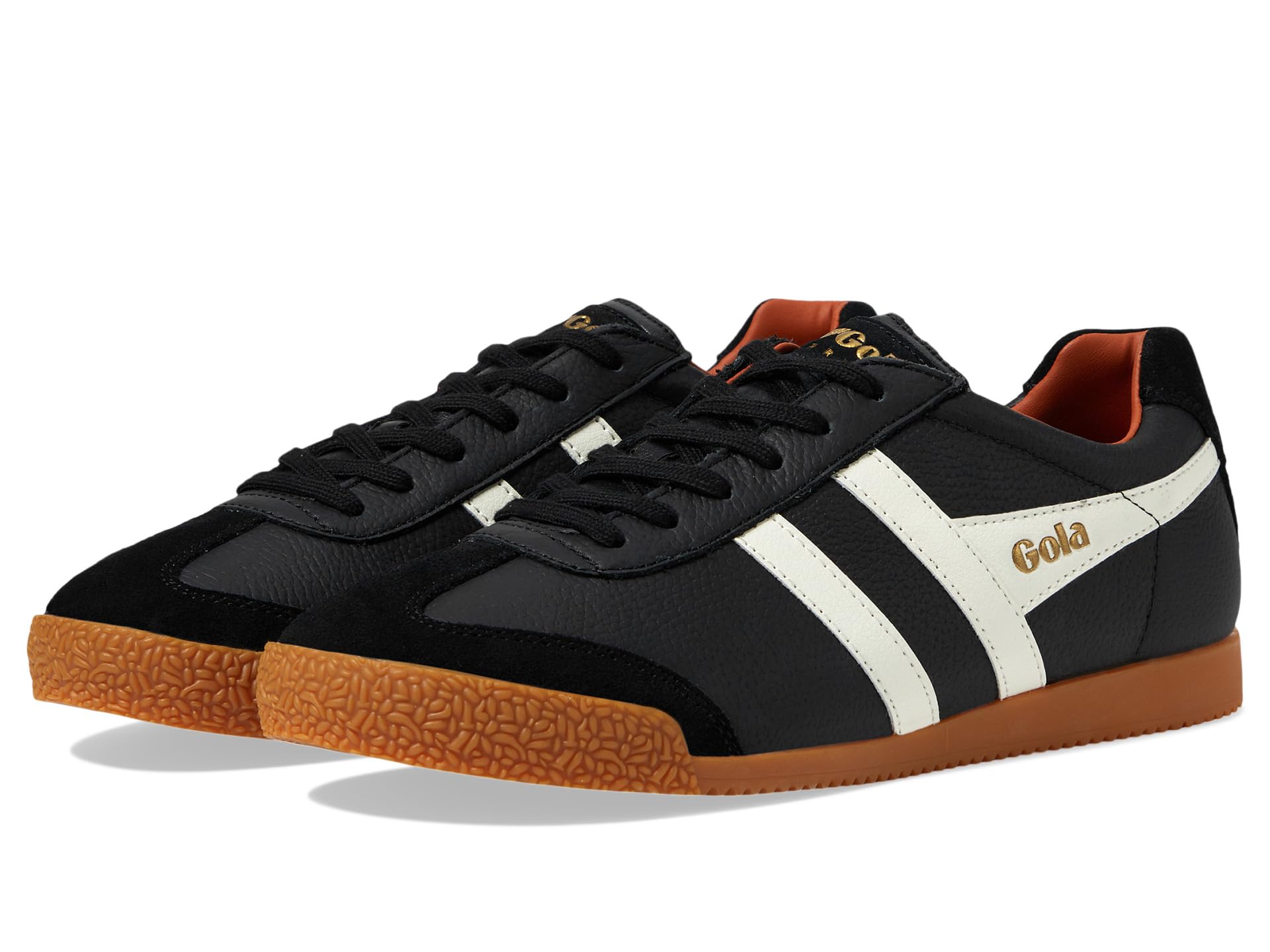 

Кроссовки Gola Harrier Leather, цвет Black/White/Moody Orange