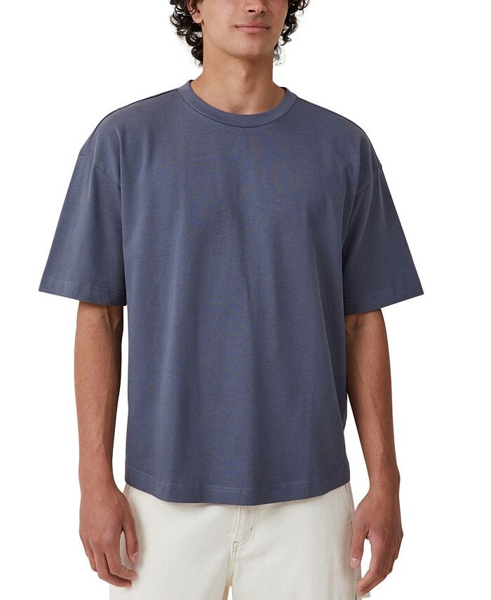 

Мужская футболка с короткими рукавами и короткими рукавами Box Fit COTTON ON, синий
