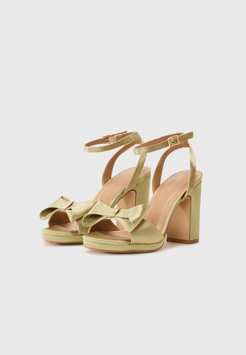 Босоножки на высоком каблуке Anna Field by Zalando, зеленый — фото 2
