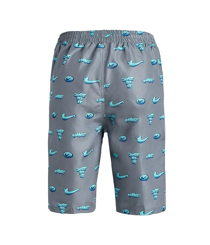 Плавки Nike Kids Breaker Bubble All Over Print 7" Brief Lined Volley, Bleached Turquoise — фото 2