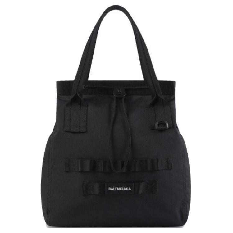 

Balenciaga Сумка-тоут из переработанного армейского нейлона, сумка для покупок, сумки через плечо, маленького размера, мужская, черная