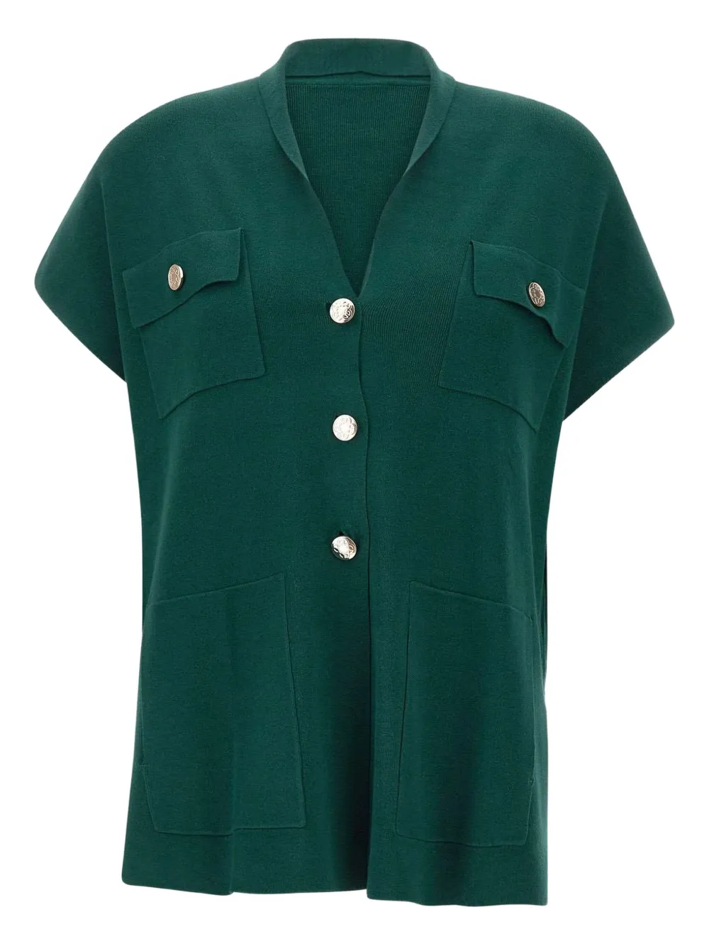 

Рубашка с карманом на пуговице ELENA MIRO`, зеленый