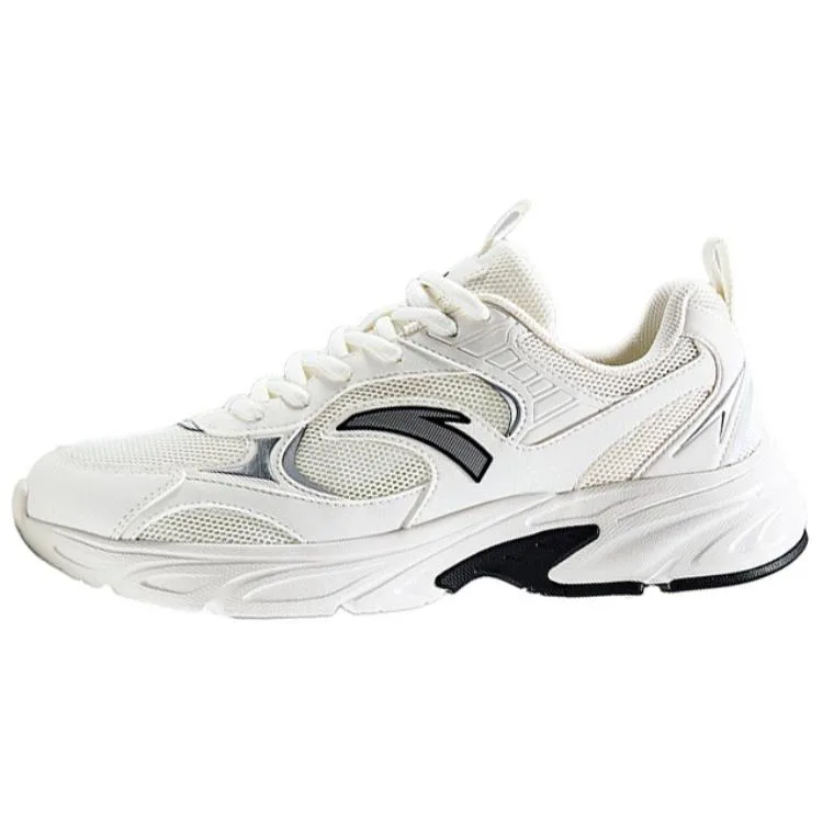 ANTA Мужские повседневные кроссовки low-top дышащие с амортизацией silver white — фото 4
