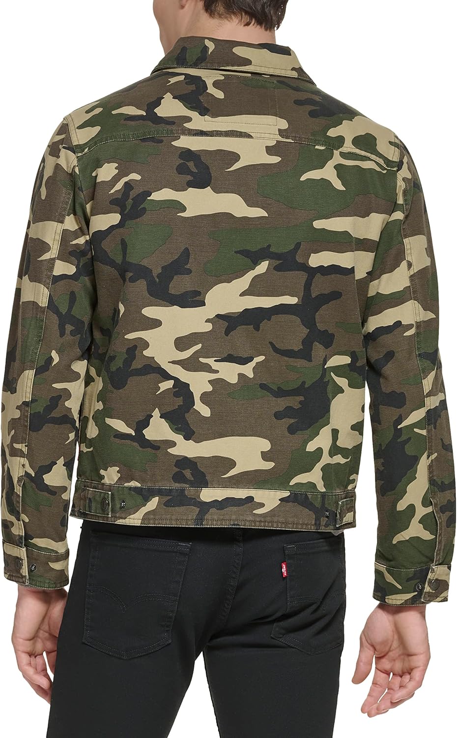 Мужская легкая куртка-рубашка Levi's для дальнобойщиков Levi's, Camo Cotton Canvas — фото 4