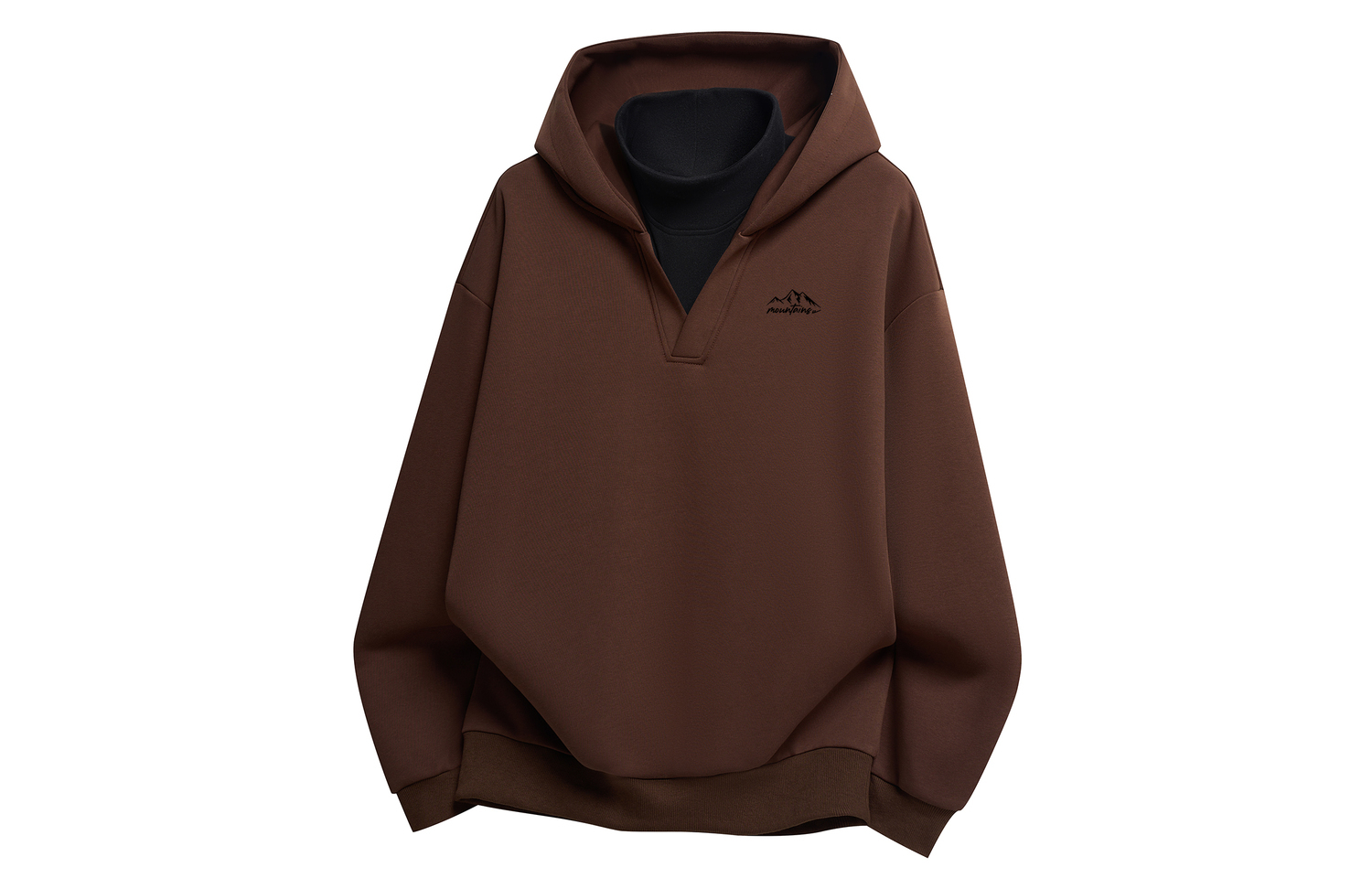 

Толстовка Unisex Hooded Moderate Mock Two Piece WARRIOR, coffee