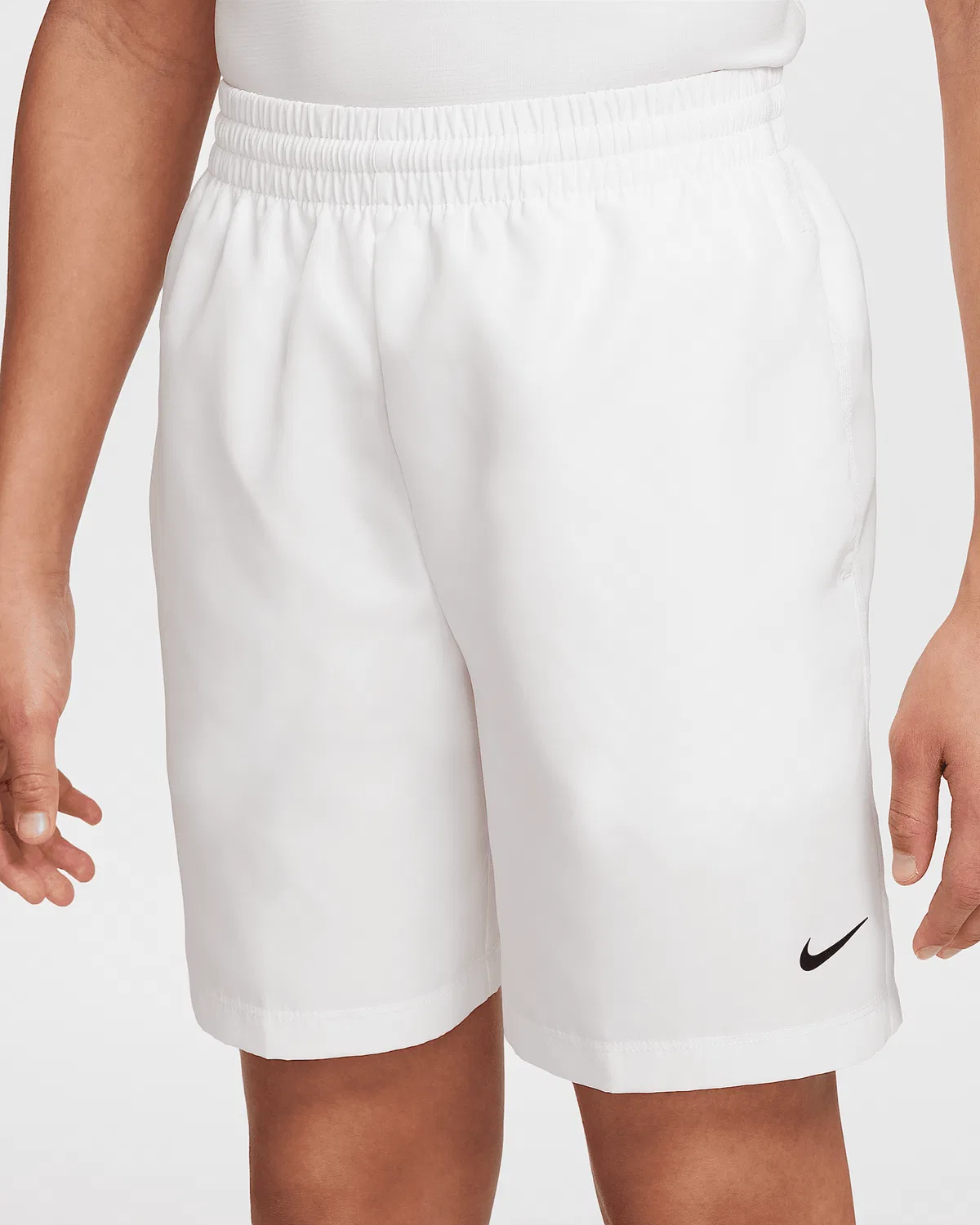 Детские тренировочные шорты Nike Dri-FIT Big Kids' Multi, White/White/Black — фото 2